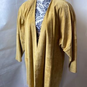 ALVEAR 3/4 length suede car coat.